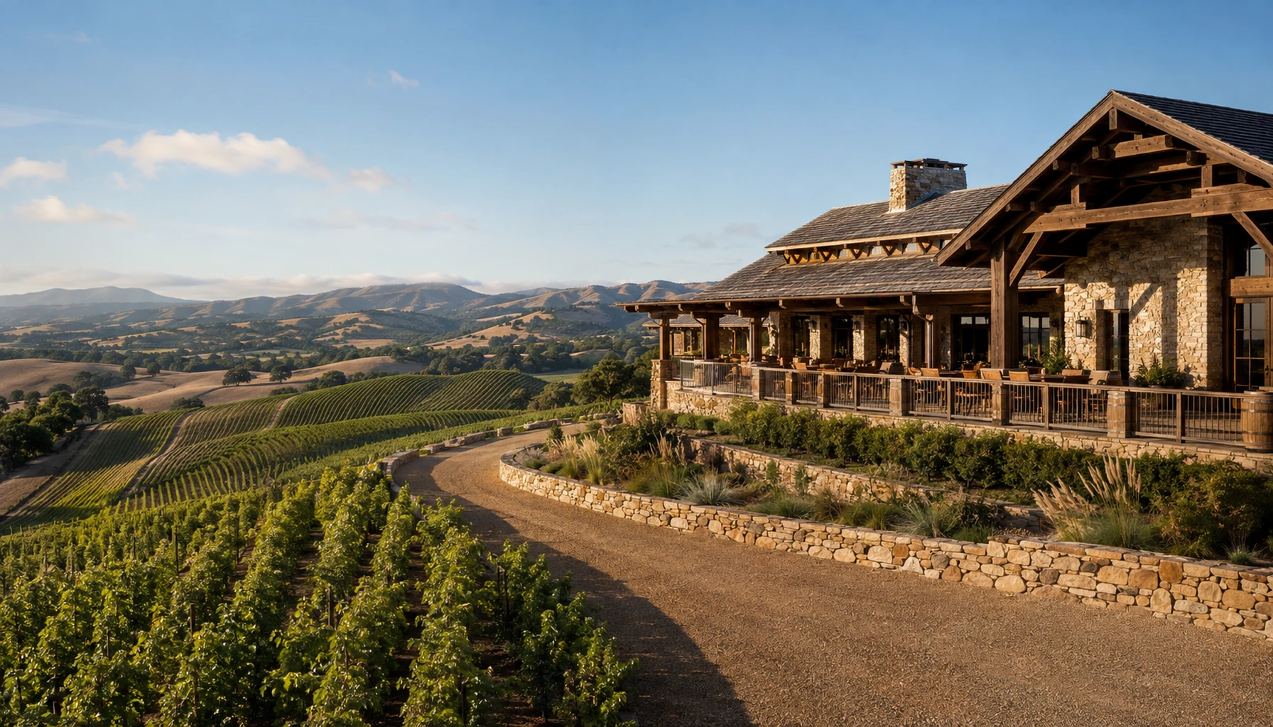 Firestone — the first estate of Santa Barbara County, above its own golden sweep
