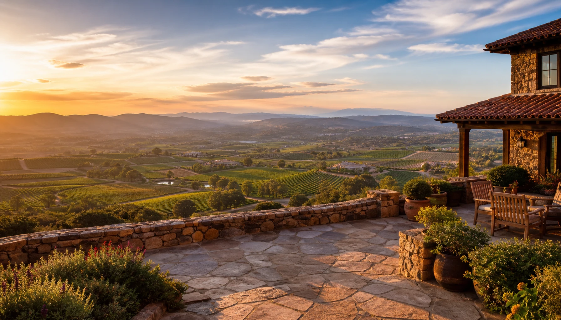 Gershon Bachus Vintners &mdash; the view from the trail&rsquo;s far end.